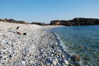 Δειγματοληψίες υδάτων ακτών κολύμβησης Πελοποννήσου - Δειγματοληψία θαλασσινού νερού - Συμπλήρωση απογραφικού δελτίου ακτής: Έξω Κάποι, 21 Ιουλίου 2016